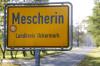 Ortsschild Mescherin